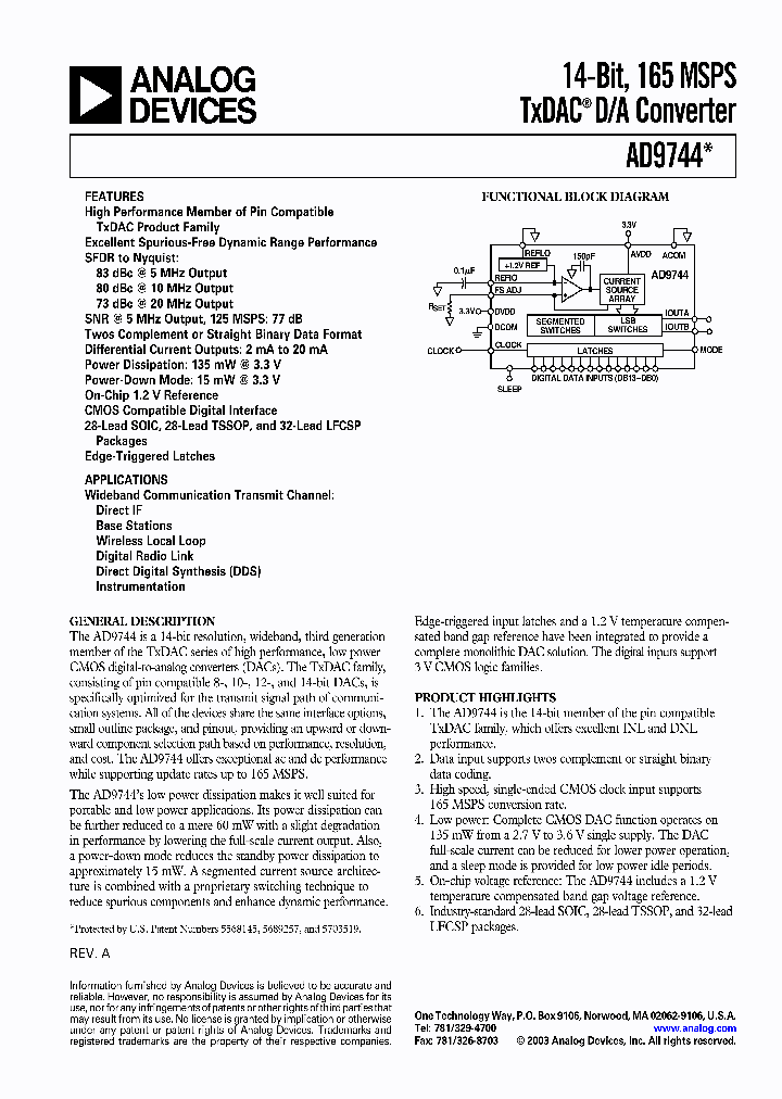AD9744ACP-PCB_349558.PDF Datasheet