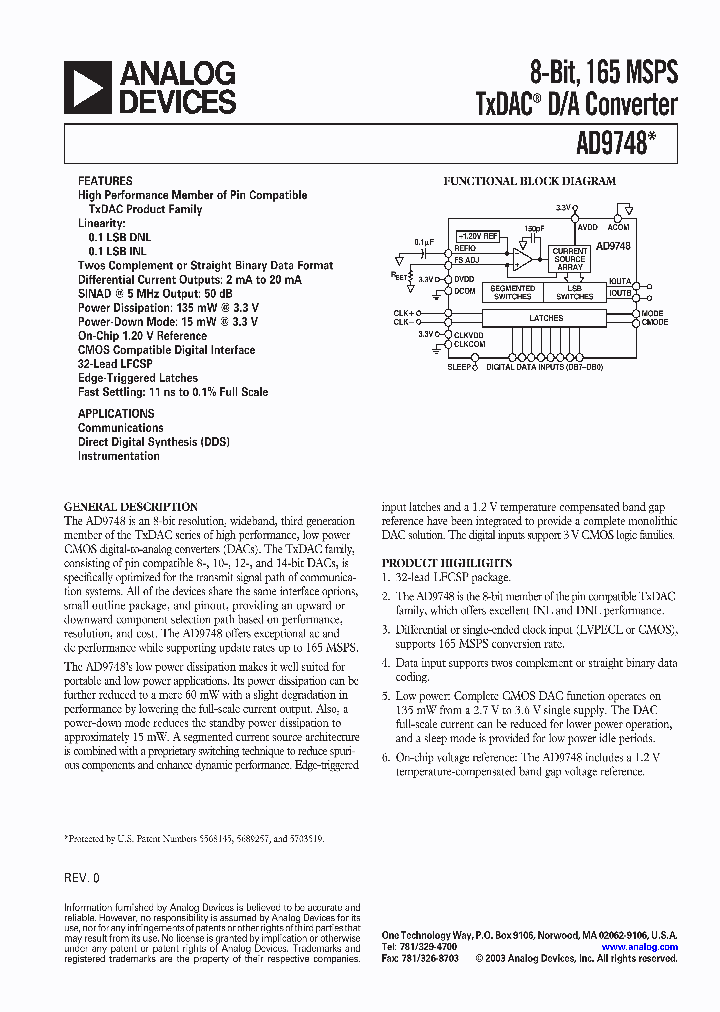 AD9748ACP-PCB_349559.PDF Datasheet
