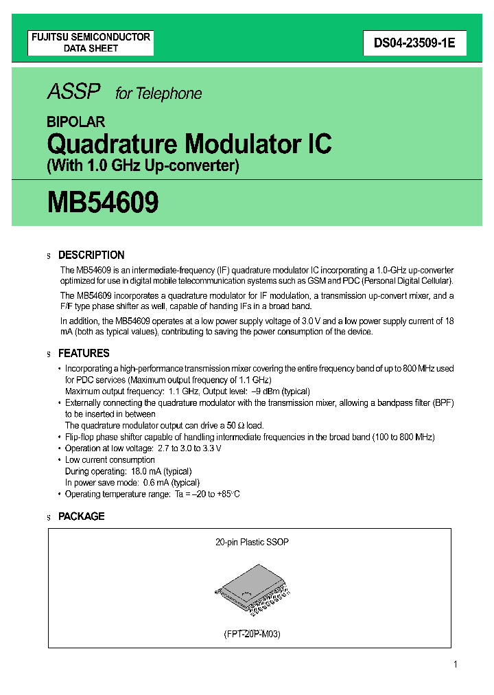 MB54609_387669.PDF Datasheet