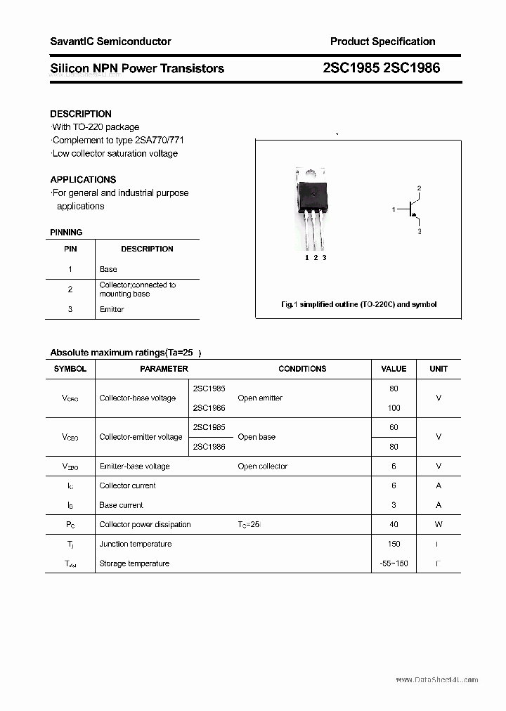 2SC1985_320592.PDF Datasheet