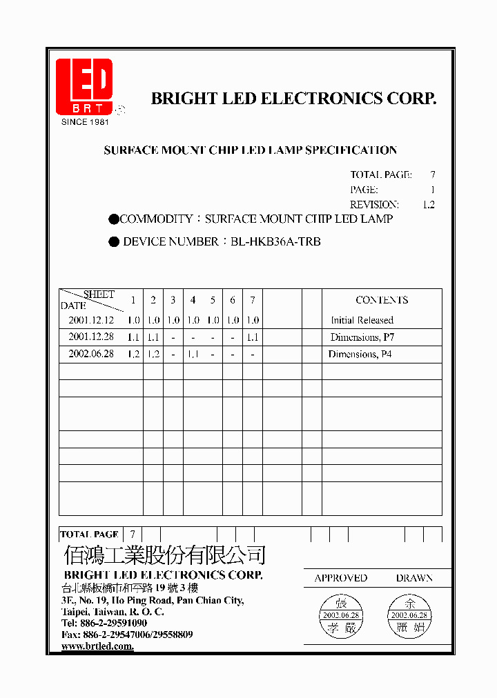 BL-HKB36A-TRB_737370.PDF Datasheet