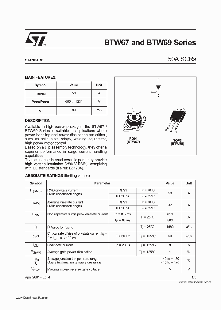 BTW67_330990.PDF Datasheet
