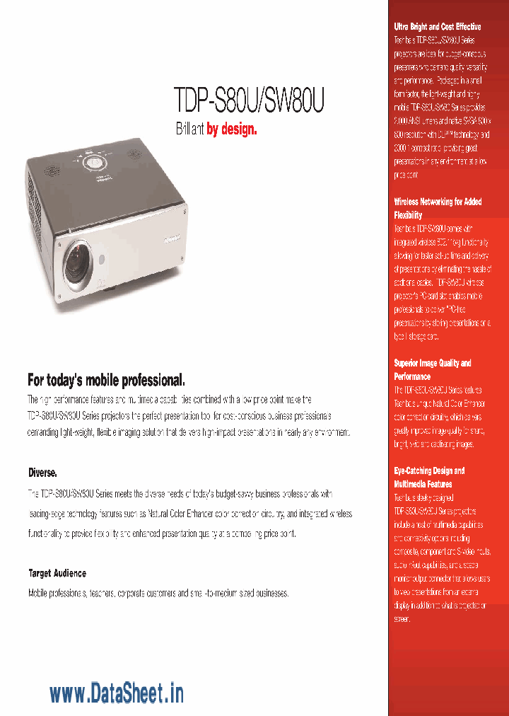 TDP-SW80U_330336.PDF Datasheet