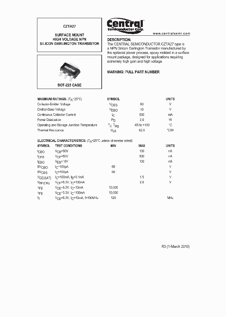 CZTA2710_741818.PDF Datasheet