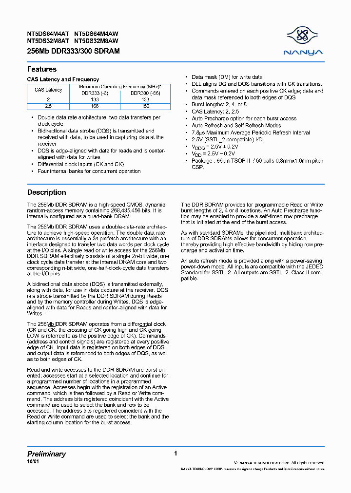 NT5DS64M4AW_742127.PDF Datasheet