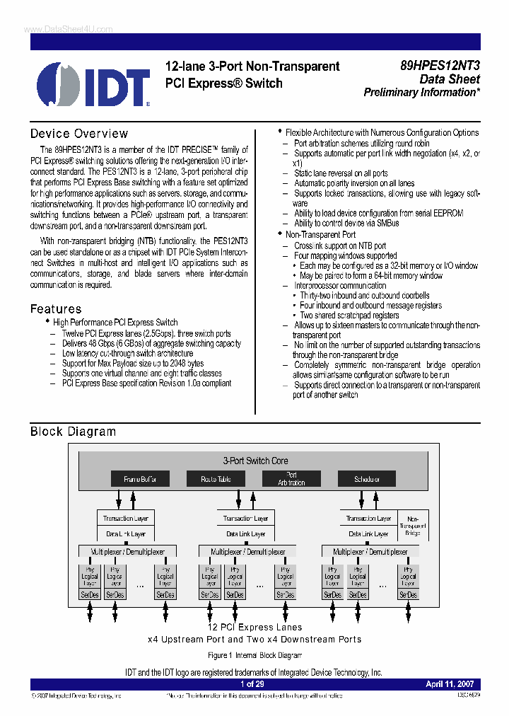 89HPES12NT3_340138.PDF Datasheet