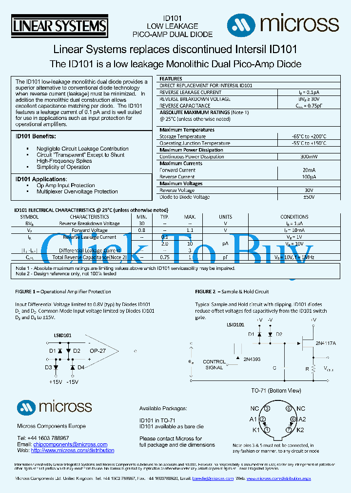 LSID101TO-71_745423.PDF Datasheet