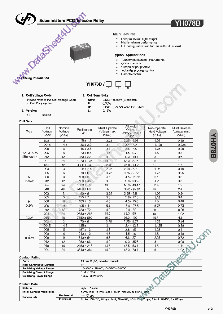 YH078B_349250.PDF Datasheet
