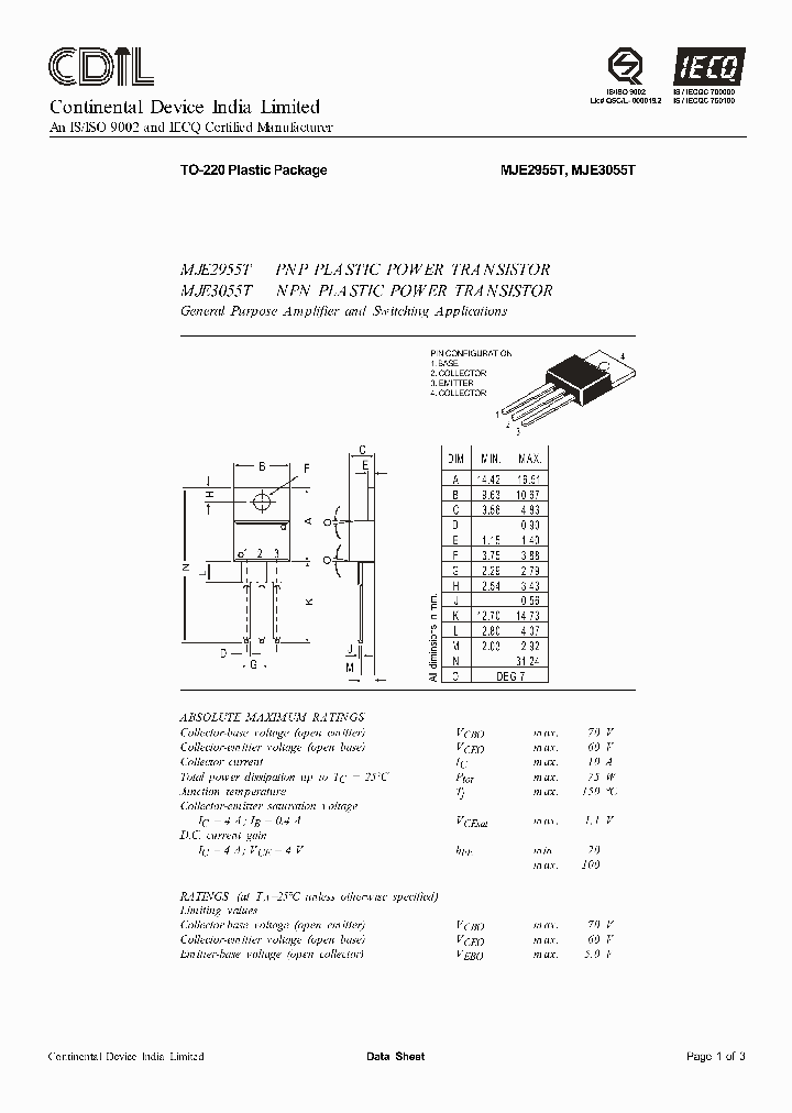 MJE3055T_350704.PDF Datasheet