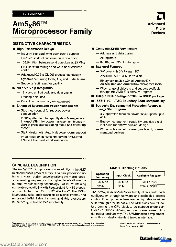 AMD-X5_368322.PDF Datasheet