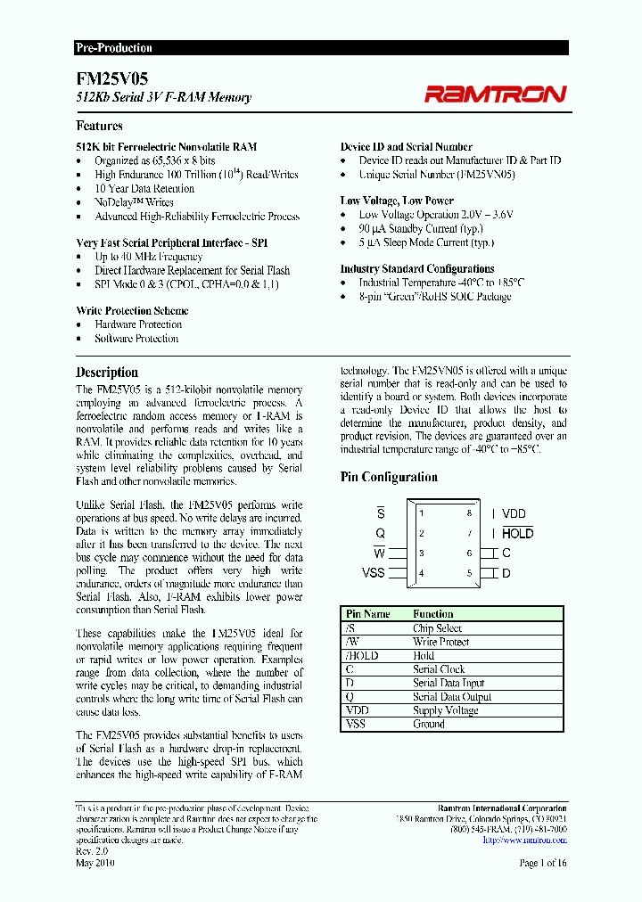 FM25VR05-G1_390193.PDF Datasheet