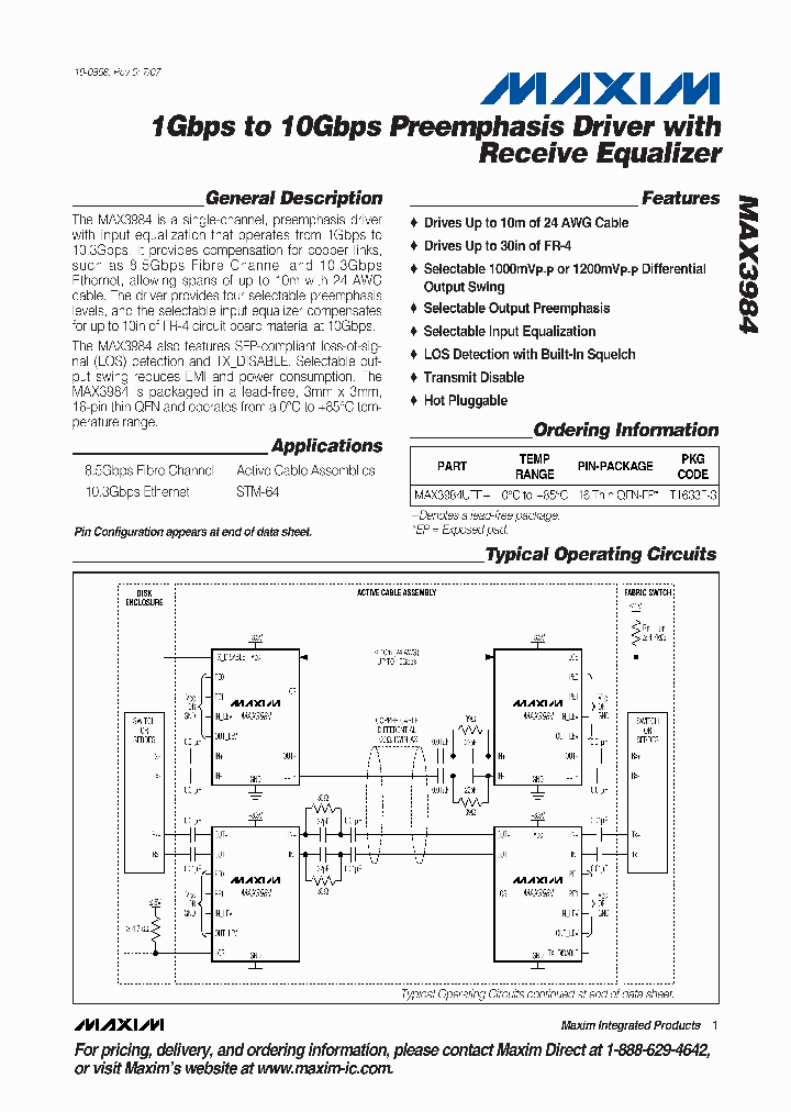 MAX3984_390494.PDF Datasheet