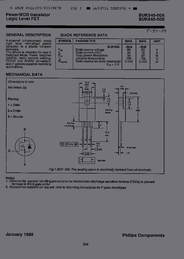 BUK545-50B_390602.PDF Datasheet