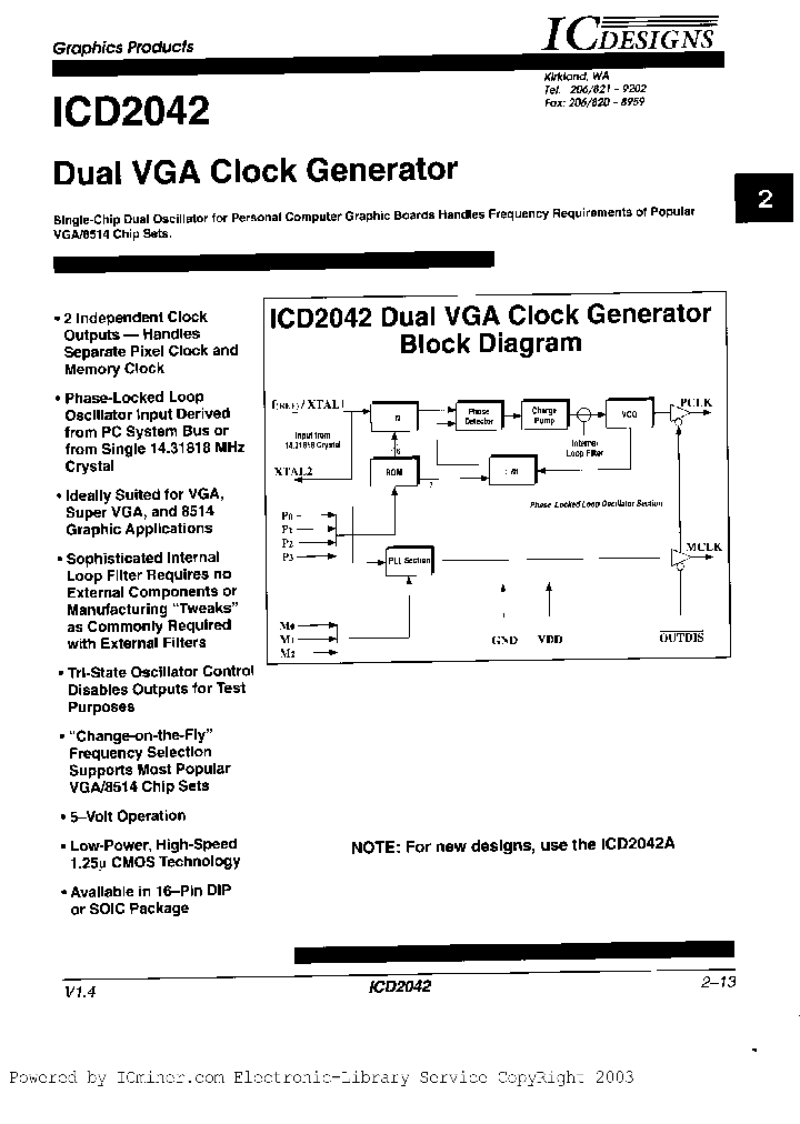 ICD2042PC-5_391621.PDF Datasheet