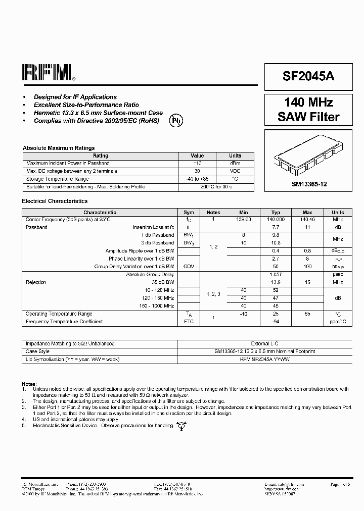 SF2045A_392261.PDF Datasheet