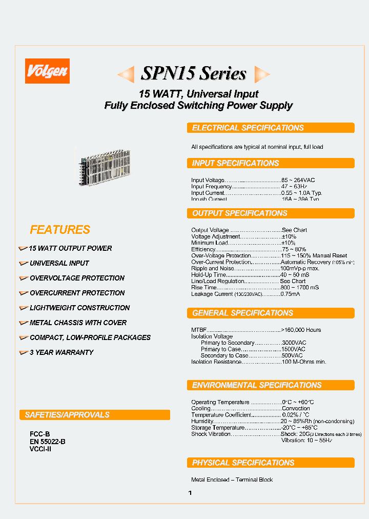 SPN15-05S_393568.PDF Datasheet