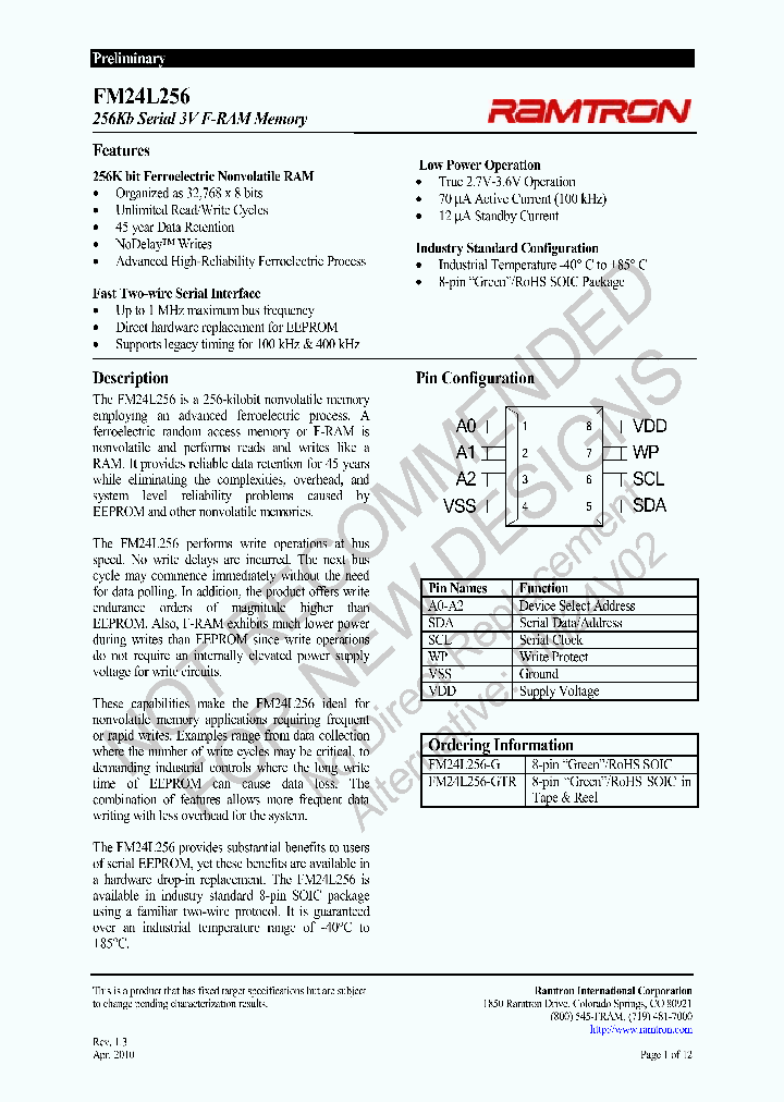 FM24L256-GTR_395605.PDF Datasheet