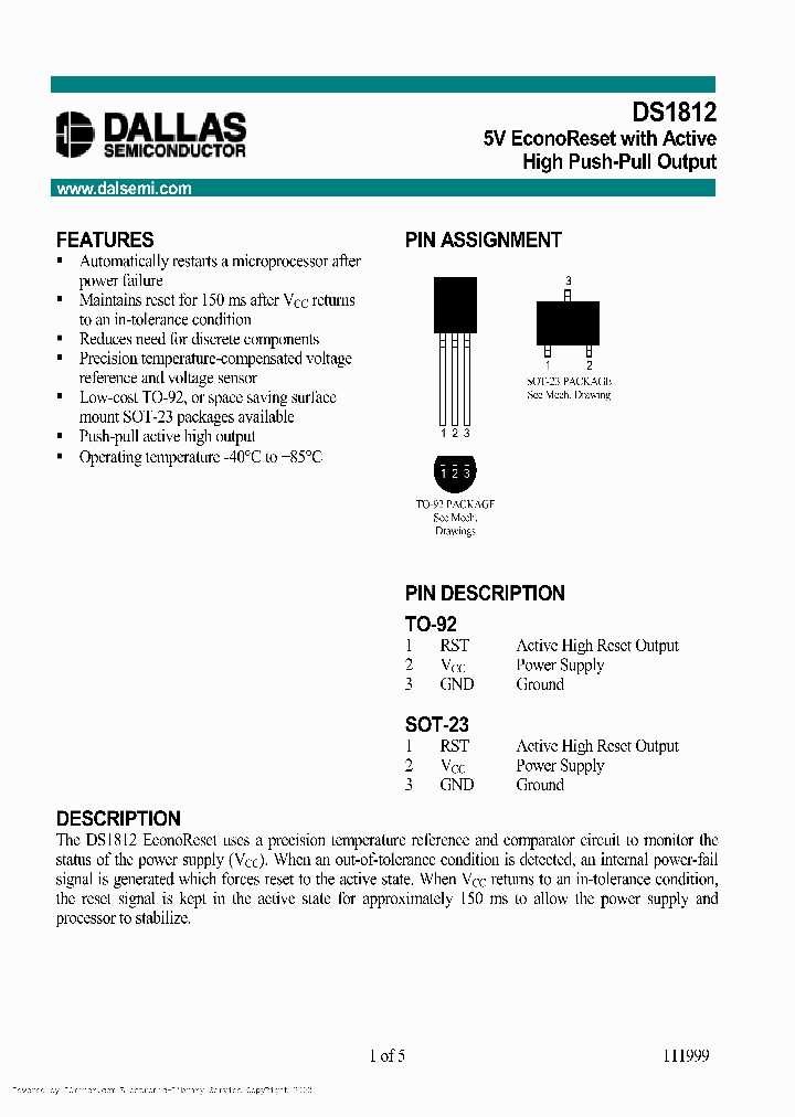 DS1812R-5_396585.PDF Datasheet