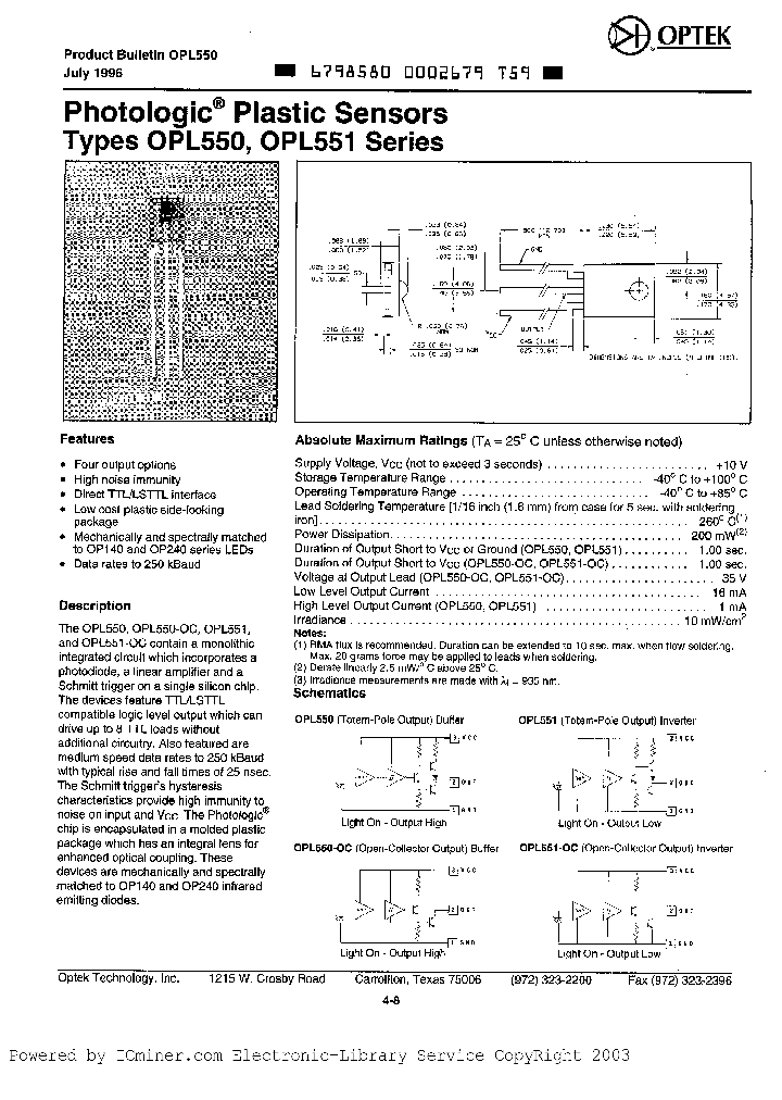OPL550OCA_397872.PDF Datasheet