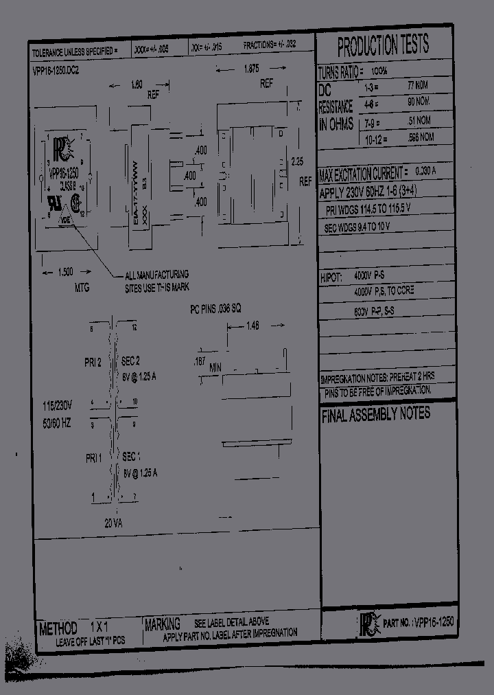 VPP16-1250_757430.PDF Datasheet