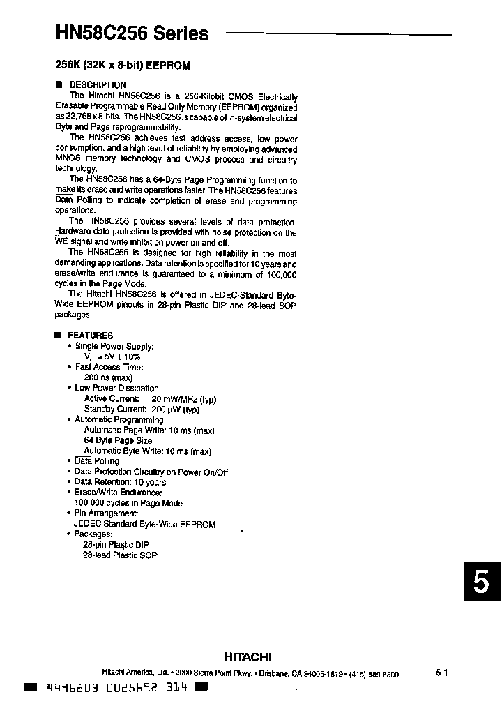 HN58C256FP-20_398820.PDF Datasheet