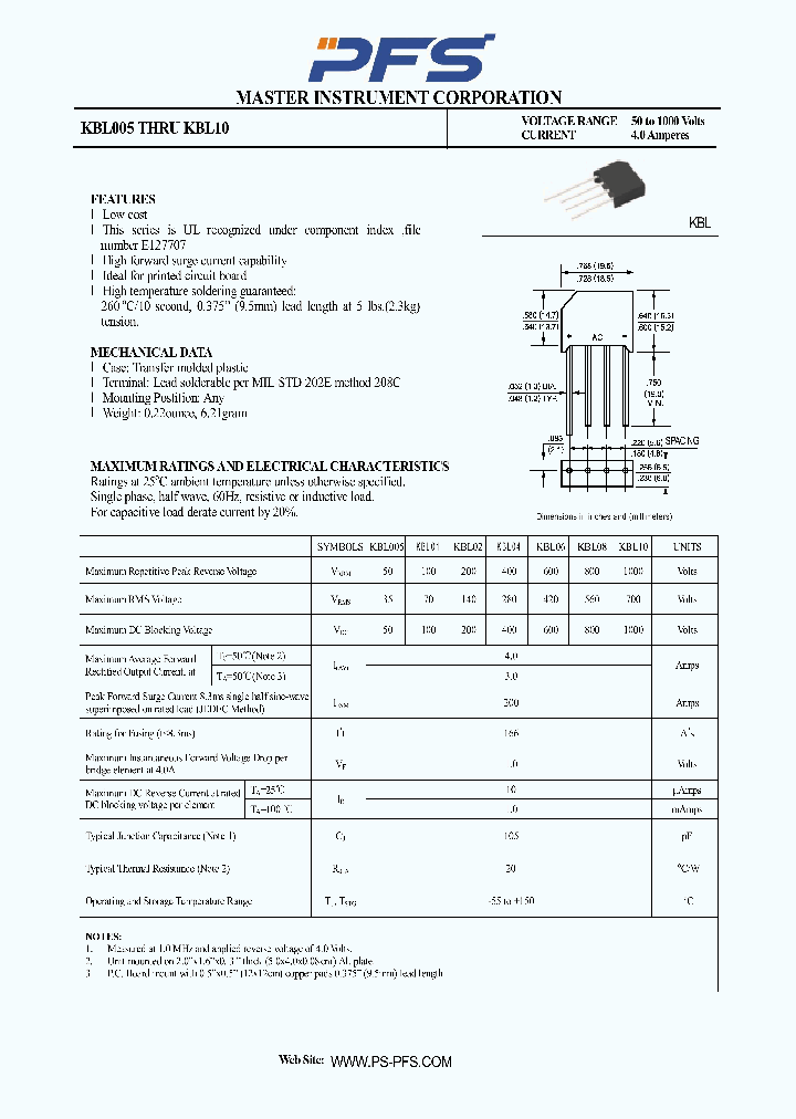 KBL01_762564.PDF Datasheet