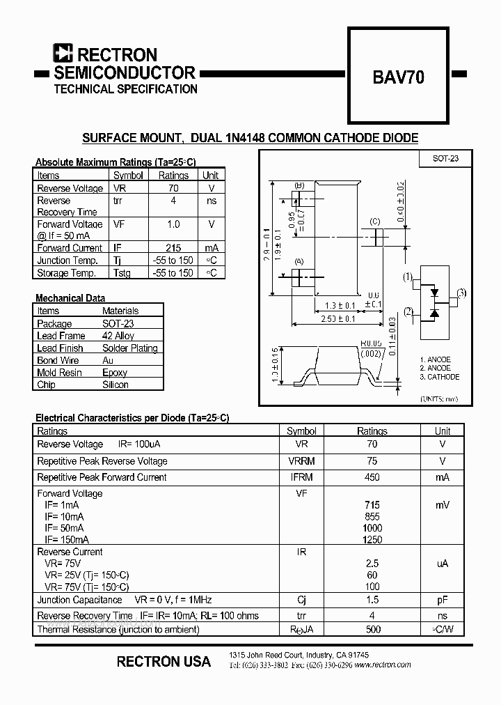 BAV70_392066.PDF Datasheet