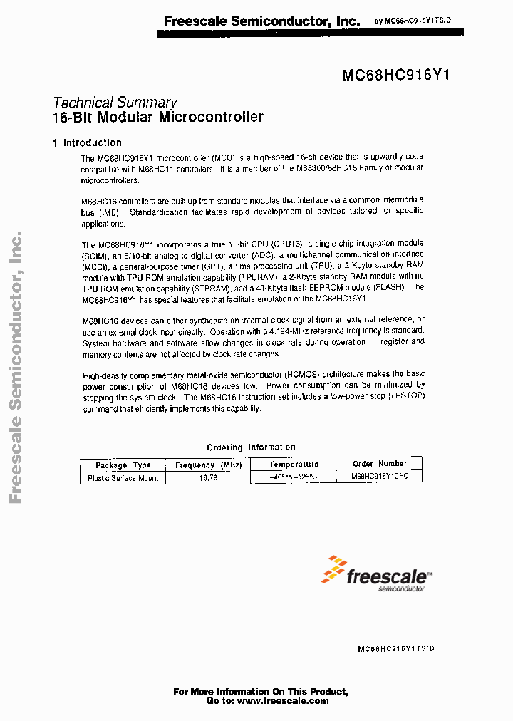 MC68HC916Y1_763162.PDF Datasheet