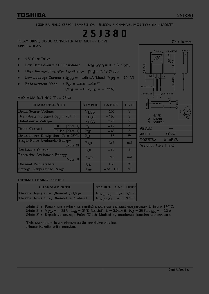 2SJ380_402324.PDF Datasheet