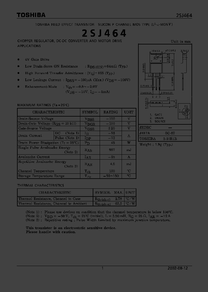 2SJ464_402329.PDF Datasheet