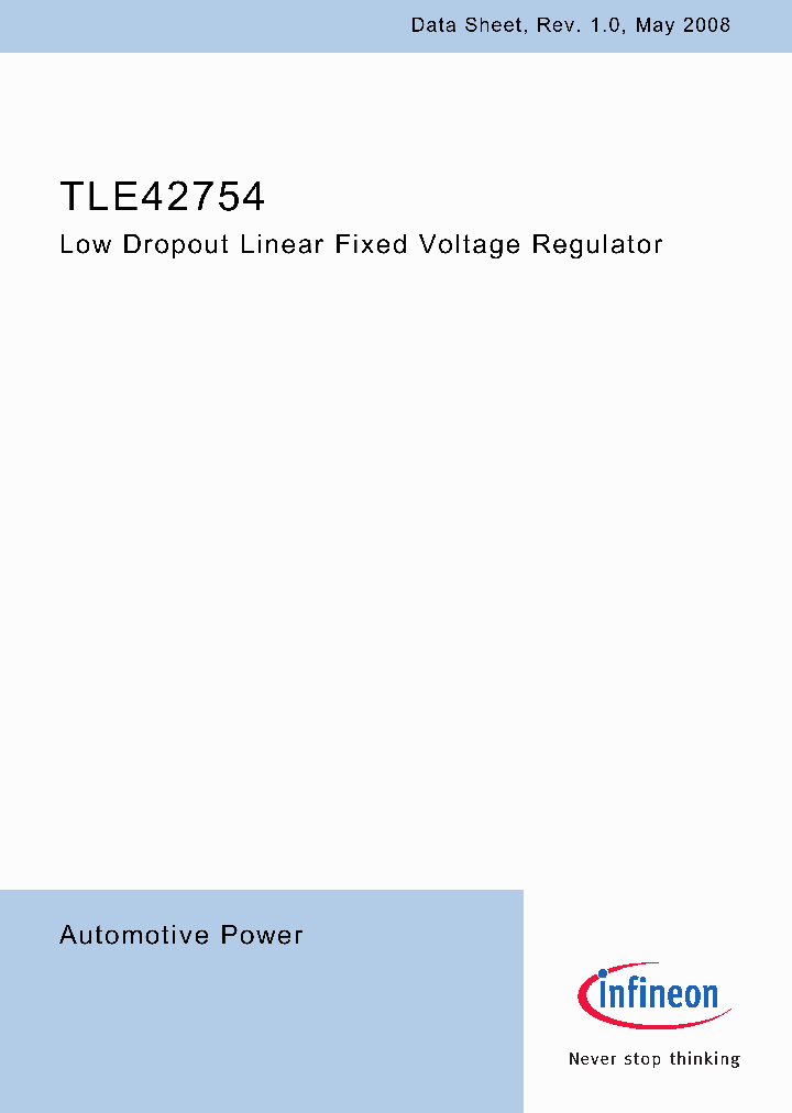 TLE42754G_764649.PDF Datasheet