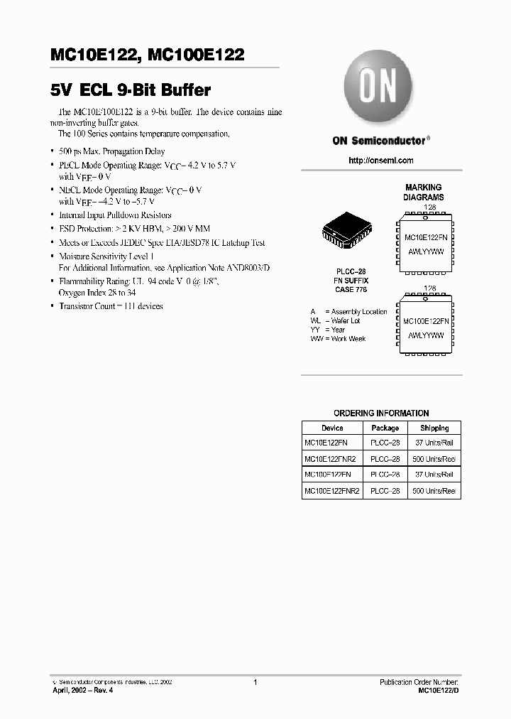 MC10E122-D_404660.PDF Datasheet