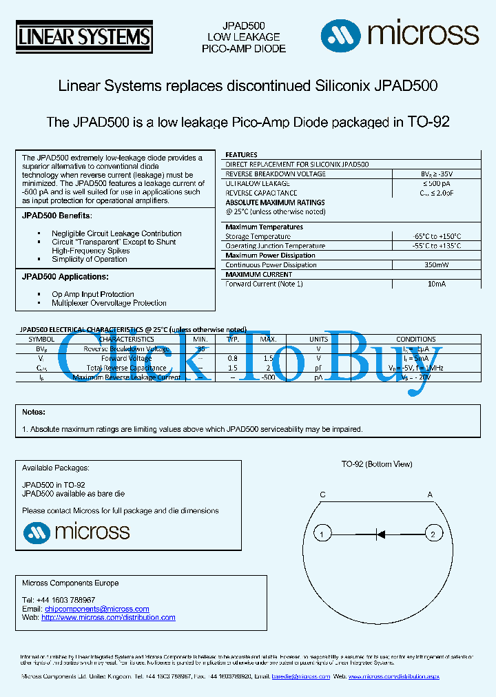 JPAD500TO-92_768402.PDF Datasheet