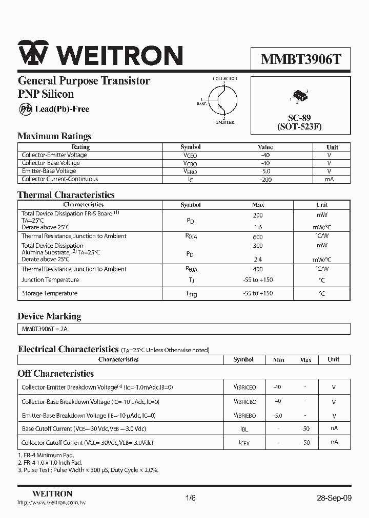 MMBT3906T_769703.PDF Datasheet