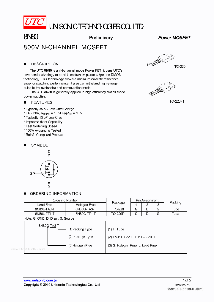 8N80_396788.PDF Datasheet