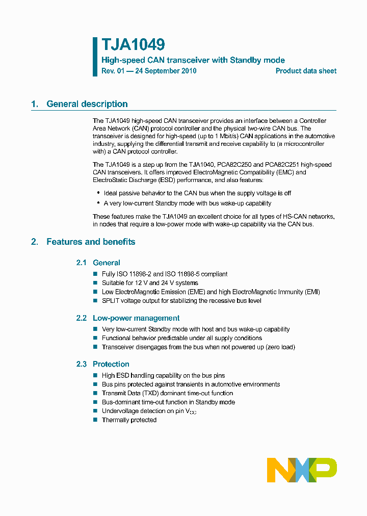TJA1049T118_420660.PDF Datasheet
