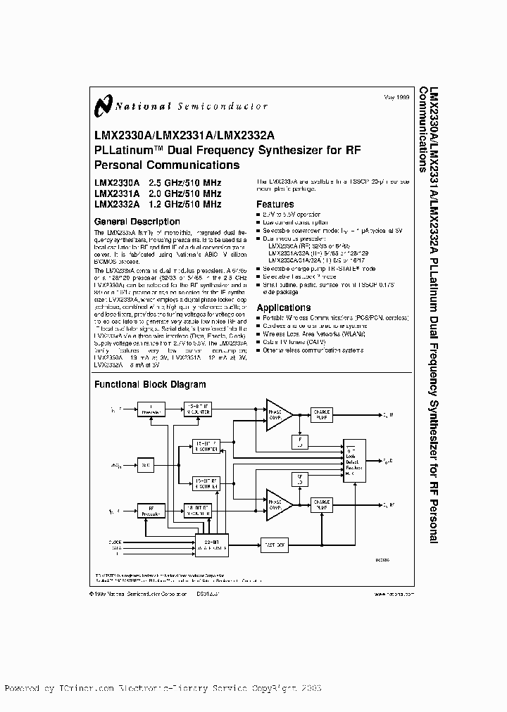 LMX2330ATMX_421778.PDF Datasheet