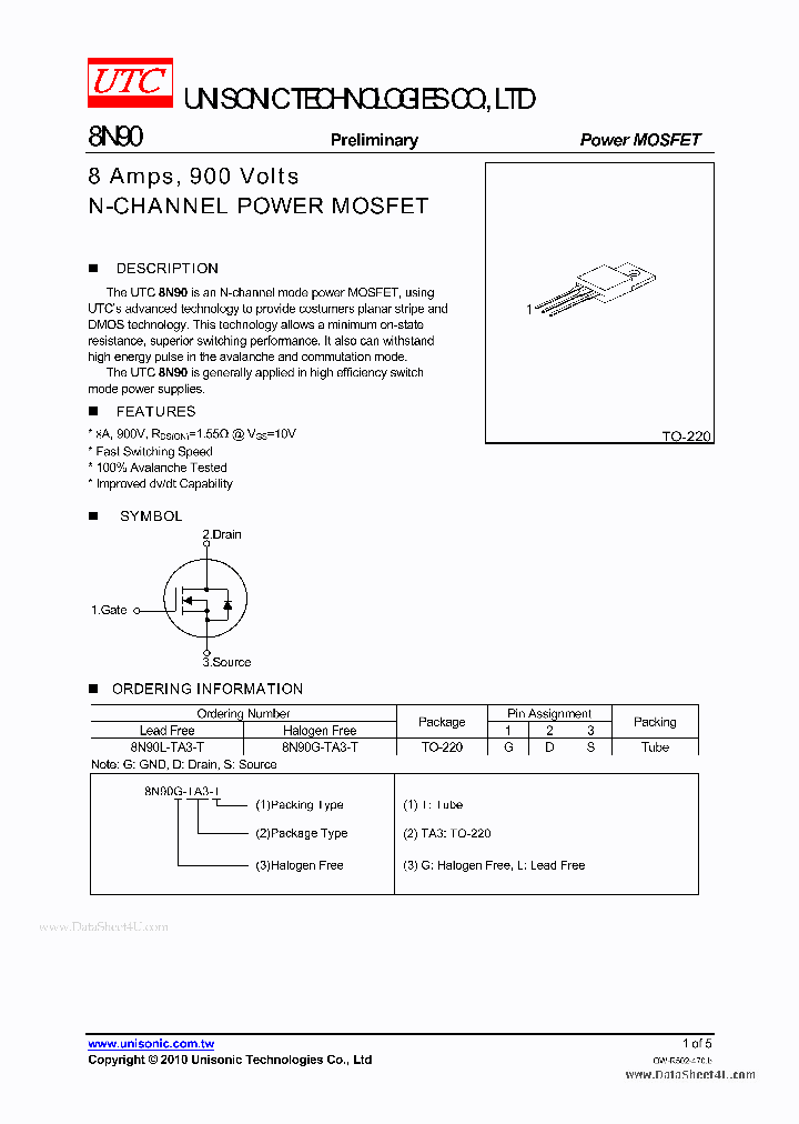 8N90_396789.PDF Datasheet