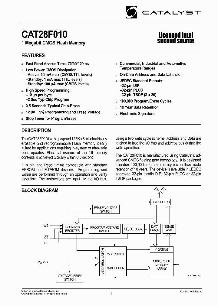 CAT28F010TRI-70T_425988.PDF Datasheet
