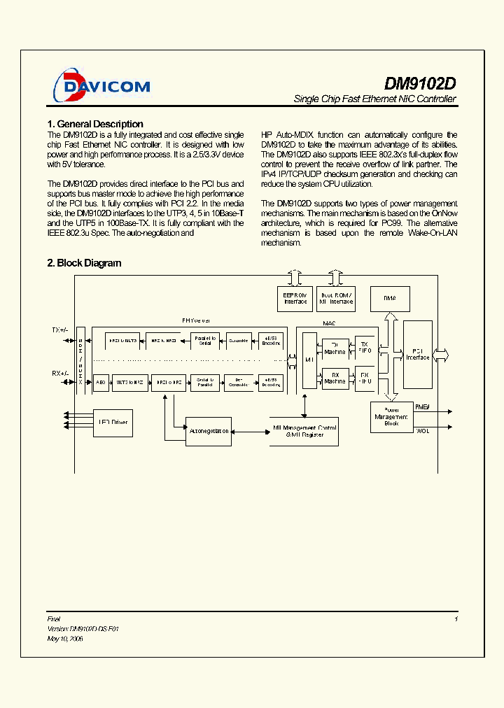 DM9102DEP_773712.PDF Datasheet