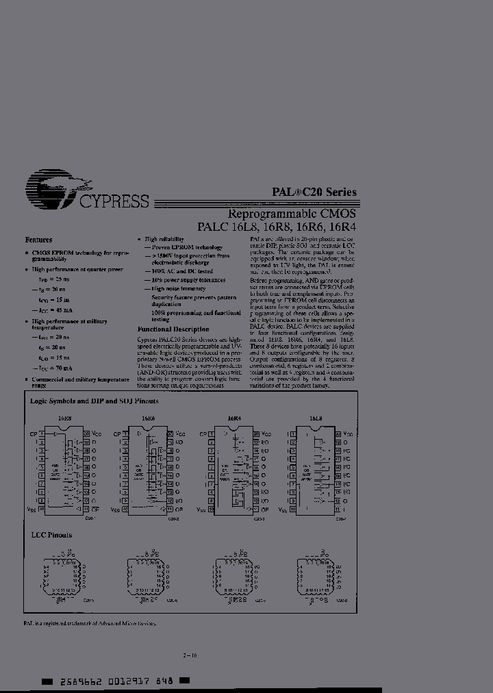 PALC16L8-25PC_429726.PDF Datasheet