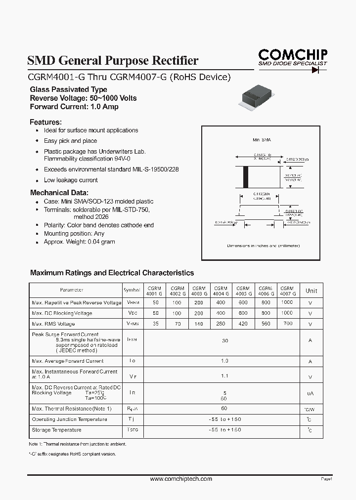 CGRM4007-G_430600.PDF Datasheet