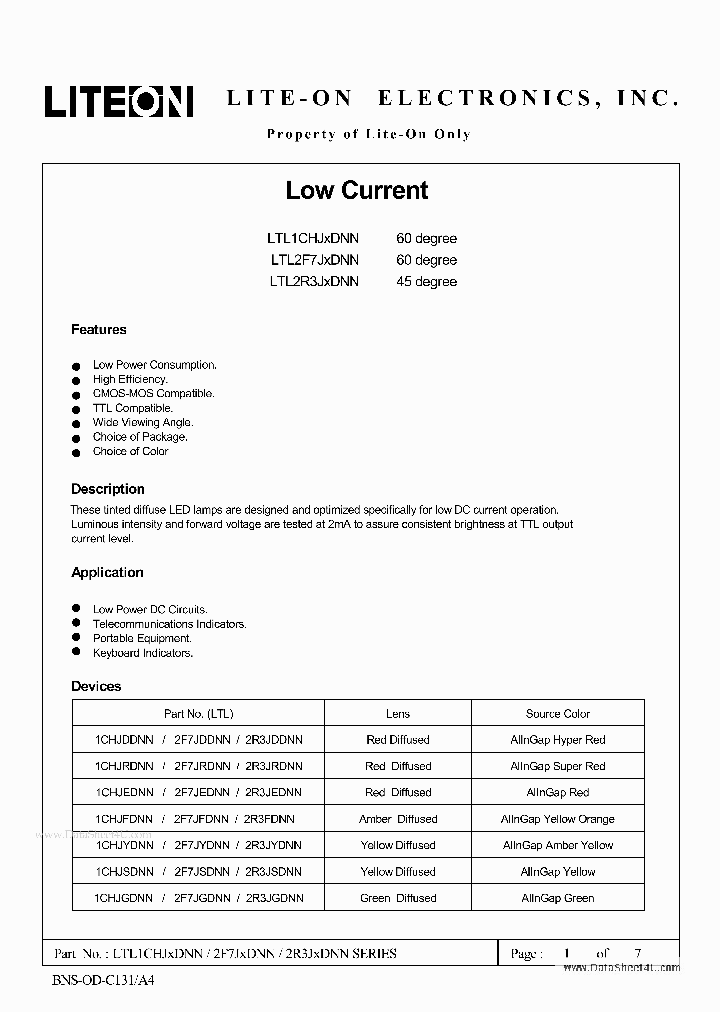LTL1CHJSDNN_403743.PDF Datasheet