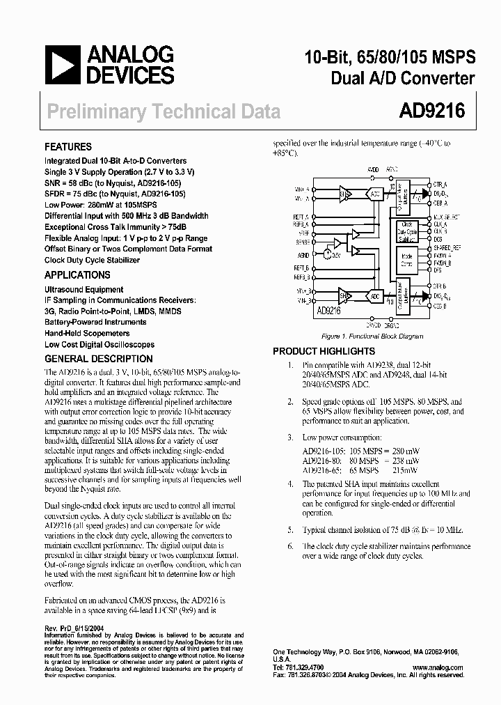 AD9216BCPZRL7-105_435194.PDF Datasheet