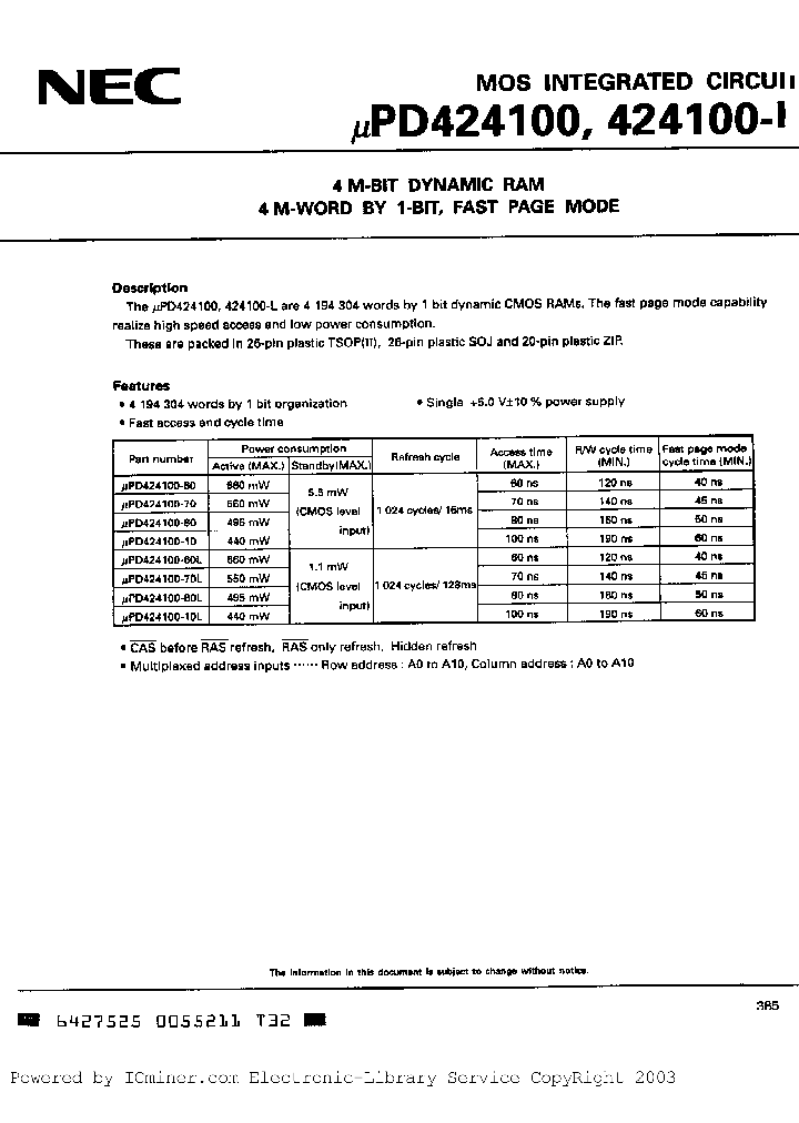 UPD424100LA-70_441493.PDF Datasheet