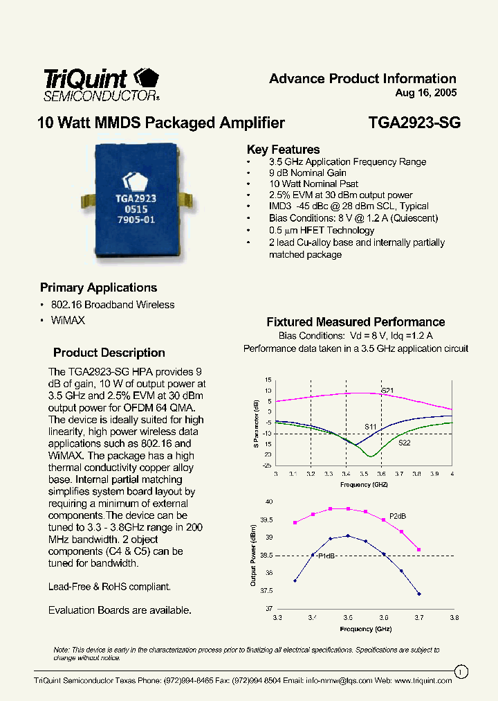 TGA2923-SG_445482.PDF Datasheet