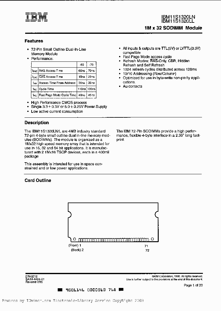 IBM11S1320LLB-70_446861.PDF Datasheet