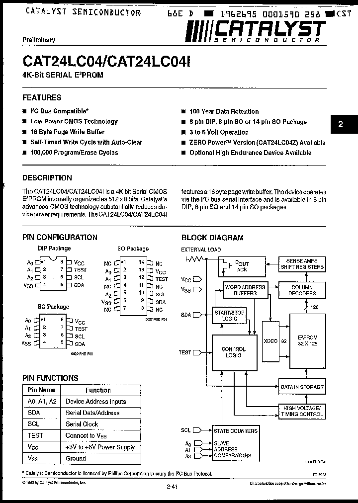CAT24LC04J_446527.PDF Datasheet