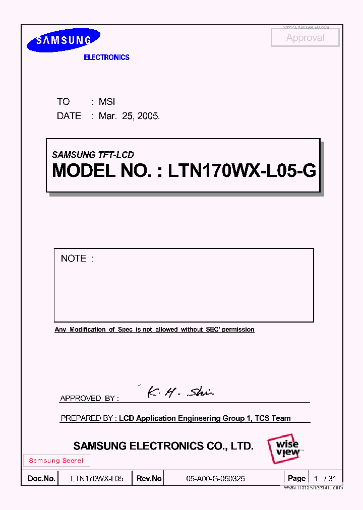 LTN170WX-L05-G_418430.PDF Datasheet