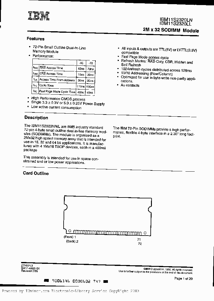 IBM11S2320LLB-70_446863.PDF Datasheet